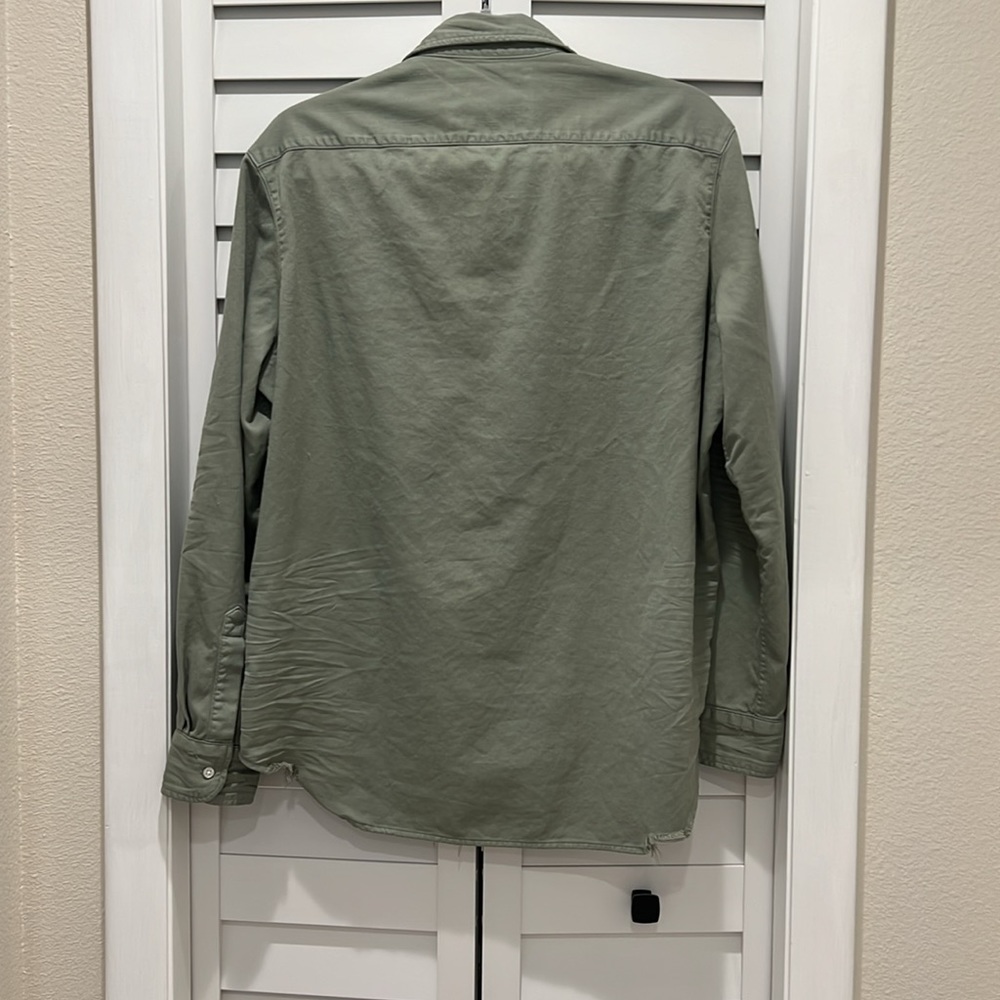 Frank & Eileen Olive Green Button-Down Shirt - Picture 3 of 4